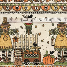 Load image into Gallery viewer, Pumpkin patch, Harvest thyme quilting cotton fabric - thanksgiving cotton fabric