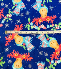 Load image into Gallery viewer, Chrismas Moose 100% cotton flannel fabrics - cotton flannelette