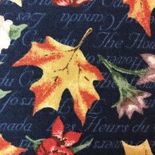 Load image into Gallery viewer, Leafs and flowers quilting cotton fabric - thanksgiving cotton fabric - high quality quilting cotton fabric