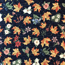 Load image into Gallery viewer, Leafs and flowers quilting cotton fabric - thanksgiving cotton fabric - high quality quilting cotton fabric