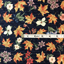 Load image into Gallery viewer, Leafs and flowers quilting cotton fabric - thanksgiving cotton fabric - high quality quilting cotton fabric
