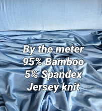 Load image into Gallery viewer, Baby Blue 95% Bamboo Jersey - Extra soft