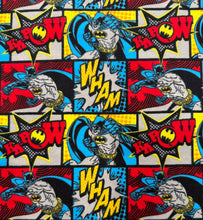 Load image into Gallery viewer, Batman Wham Kapow flannel fabrics - 100% cotton flannel fabrics - Marvel Fabrics