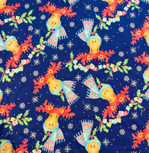 Load image into Gallery viewer, Chrismas Moose 100% cotton flannel fabrics - cotton flannelette