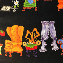 Load image into Gallery viewer, Sewing items and mannequin prints 100% quilting cotton fabrics - sewing threads prints fabrics