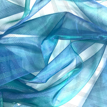 Load image into Gallery viewer, Blue Super wide Organza fabrics