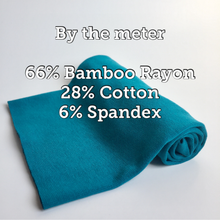 Load image into Gallery viewer, Dark Blue 66% Bamboo/28% Cotton Stretch Rib