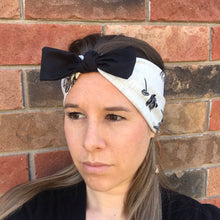 Load image into Gallery viewer, Floral Light Grey 95% Bamboo Jersey - Extra soft