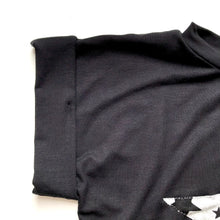 Load image into Gallery viewer, Black 95% Bamboo Jersey knit fabric - Extra soft