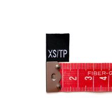 Load image into Gallery viewer, 100 Ready to Sew Black Clothing Size labels