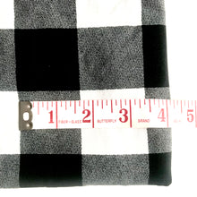 Load image into Gallery viewer, Black and White Plaid 95% Bamboo Jersey knit fabric- Extra soft