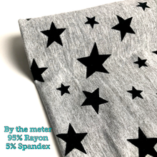 Load image into Gallery viewer, Star prints 95% Rayon Jersey Knit
