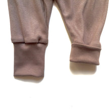 Load image into Gallery viewer, Brown Taupe Ribbing tubular knit fabric 66% Bamboo/28%Cotton Stretch fabrics