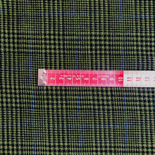 Load image into Gallery viewer, Green Glencheck with blue pinstripes fabrics