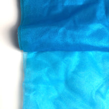 Load image into Gallery viewer, Blue 1 way Stretchy Neon Organza fabric
