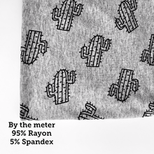 Load image into Gallery viewer, Cactus prints 95% Rayon Jersey Knit