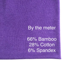 Load image into Gallery viewer, Purple Viola 66% Bamboo/28% Cotton Stretch Rib