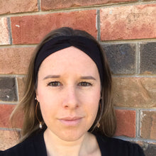 Load image into Gallery viewer, Black 95% Bamboo Jersey knit fabric - Extra soft