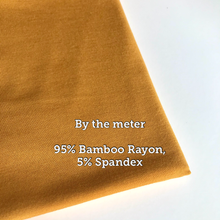 Load image into Gallery viewer, Yellow Mustard 95% Bamboo Jersey - Extra soft