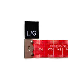 Load image into Gallery viewer, 100 Ready to Sew Black Clothing Size labels