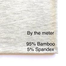 Load image into Gallery viewer, Light Heather grey 95% Bamboo Jersey - Extra soft