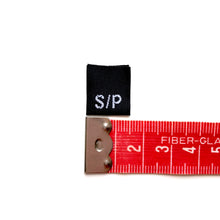 Load image into Gallery viewer, 100 Ready to Sew Black Clothing Size labels