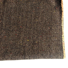Load image into Gallery viewer, Brown herringbone tweed fabric