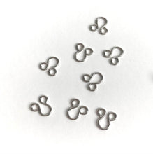 Load image into Gallery viewer, 100 sets of steel silver -Hook eye bra closure