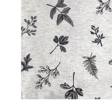 Load image into Gallery viewer, Floral Light Grey 95% Bamboo Jersey - Extra soft