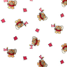 Load image into Gallery viewer, Canada Day beaver fabric 100% quilting cotton fabrics