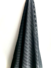 Load image into Gallery viewer, Black stripes Chiffon fabric