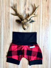 Load image into Gallery viewer, Red and Black Plaid 95% Bamboo Jersey - Extra soft
