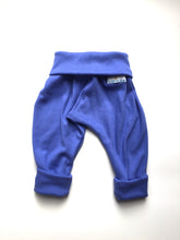 Load image into Gallery viewer, Blue/Purple Ribbing tubular knit fabric 66% Bamboo/28%Cotton Stretch fabrics