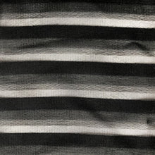 Load image into Gallery viewer, Black stripes Chiffon fabric