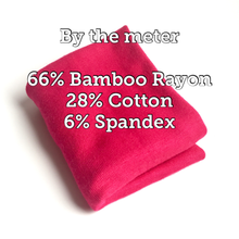 Load image into Gallery viewer, Pink 66% Bamboo/28% Cotton Stretch Rib