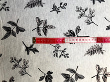 Load image into Gallery viewer, Floral Light Grey 95% Bamboo Jersey - Extra soft