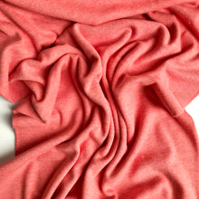 Load image into Gallery viewer, Pink Coral Ribbing Tubular 66% Bamboo/28%Cotton Stretch fabrics
