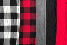 Load image into Gallery viewer, 5m Plaid Value Box 95% Bamboo Jersey knit fabric