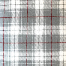 Load image into Gallery viewer, Grey plaid 100% cotton flannel fabrics - cotton flannelette