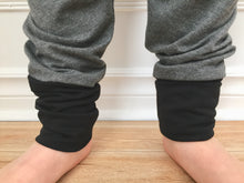 Load image into Gallery viewer, Black 95% Bamboo Jersey knit fabric - Extra soft