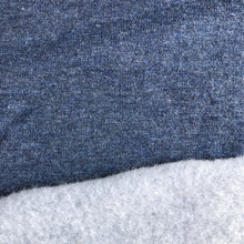 Load image into Gallery viewer, Blue Navy 66% Bamboo/28% Cotton Stretch fleece