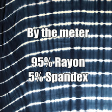 Load image into Gallery viewer, Navy tie dye 95% Rayon Jersey Knit