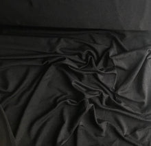 Load image into Gallery viewer, Black 95% Bamboo Jersey knit fabric - Extra soft