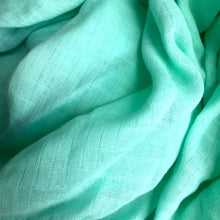 Load image into Gallery viewer, Green Opal Cotton Double Gauze fabrics