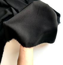 Load image into Gallery viewer, Double Black Georgette Crepe fabric