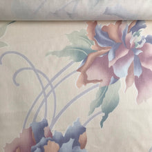 Load image into Gallery viewer, Beige Floral cotton woven home decor fabric
