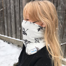 Load image into Gallery viewer, Floral Light Grey 95% Bamboo Jersey - Extra soft