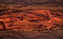 Load image into Gallery viewer, Shaded Orange/Brown Crepe Georgette fabric