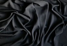 Load image into Gallery viewer, Double Black Georgette Crepe fabric