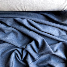 Load image into Gallery viewer, Blue Navy 66% Bamboo/28% Cotton Stretch fleece